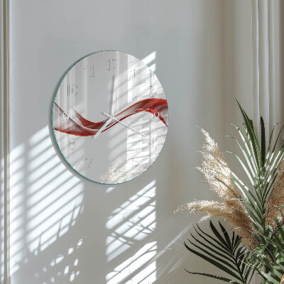 Horloge ronde Lignes abstraites