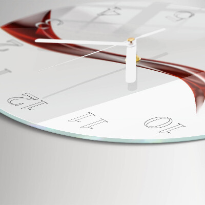 Horloge ronde Lignes abstraites