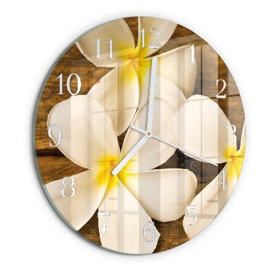 Horloge ronde Fleurs