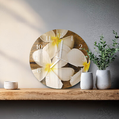 Horloge ronde Fleurs