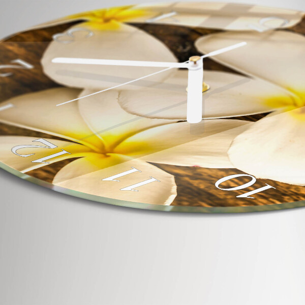Horloge ronde Fleurs