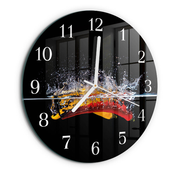 Horloge ronde piments