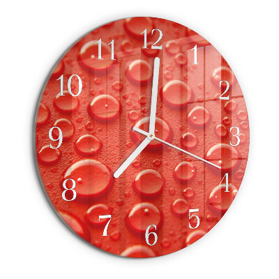 Horloge ronde Gouttes d'eau
