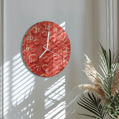 Horloge ronde Gouttes d'eau