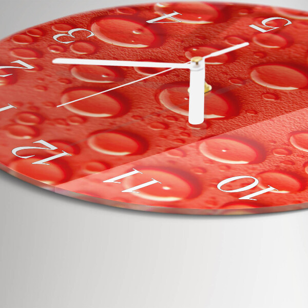 Horloge ronde Gouttes d'eau