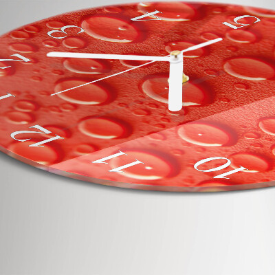 Horloge ronde Gouttes d'eau