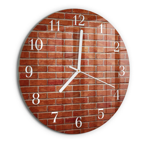 Horloge ronde Mur de briques