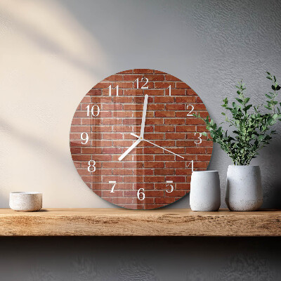 Horloge ronde Mur de briques
