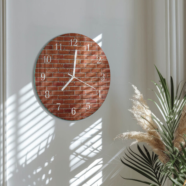 Horloge ronde Mur de briques