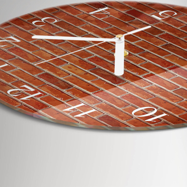 Horloge ronde Mur de briques