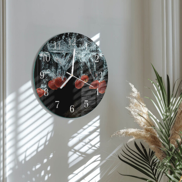 Horloge ronde Fraises