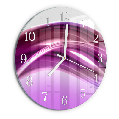 Horloge ronde Lignes abstraites