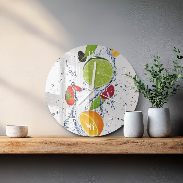 Horloge ronde Citron