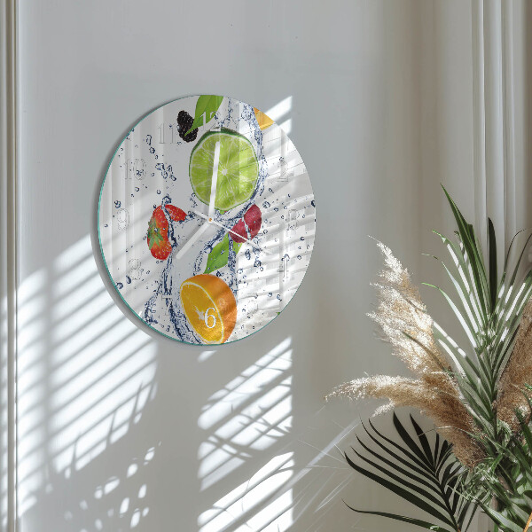 Horloge ronde Citron