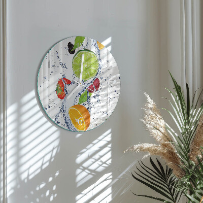 Horloge ronde Citron