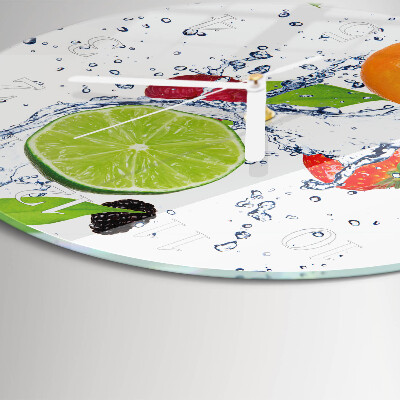 Horloge ronde Citron