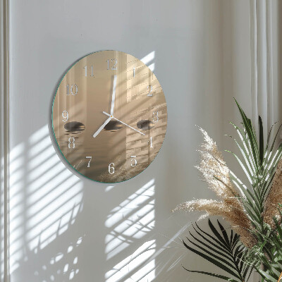 Horloge ronde Pierres Eau