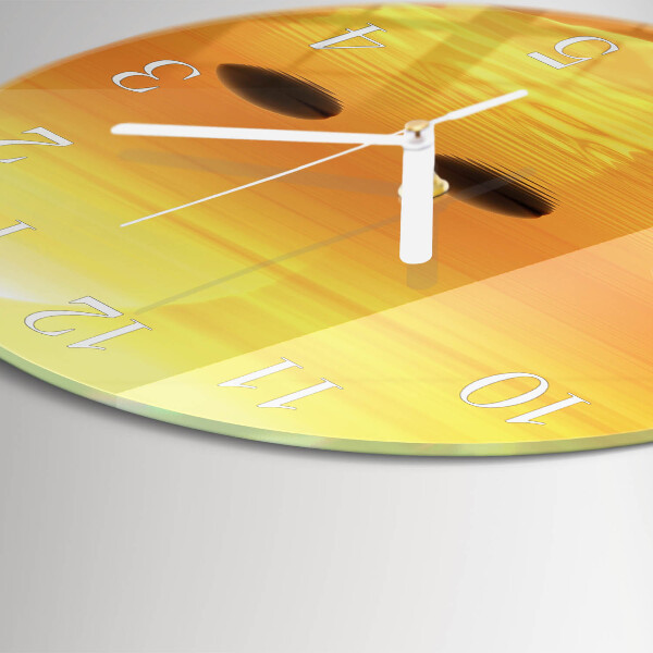 Horloge ronde Eau Soleil