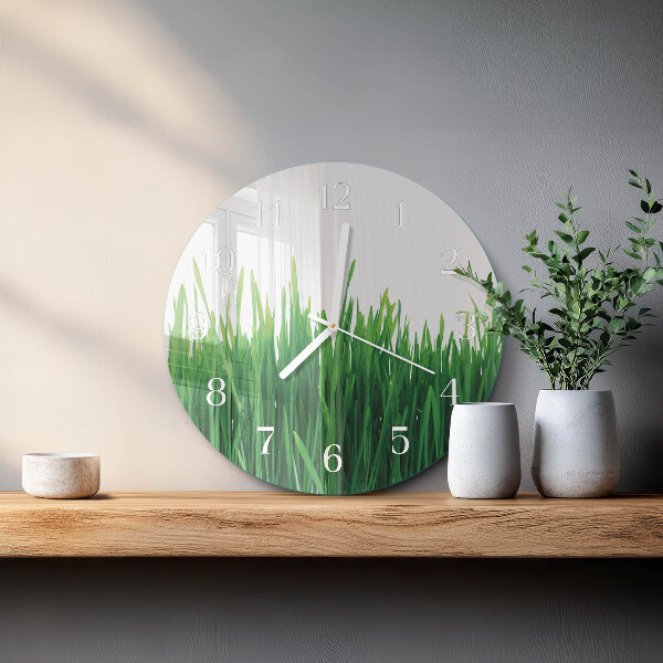 Horloge ronde Herbe