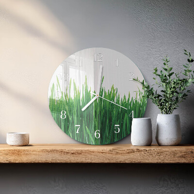 Horloge ronde Herbe