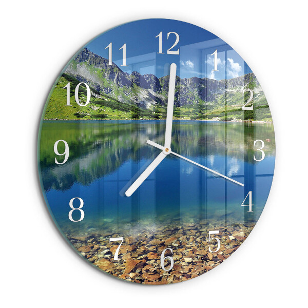 Horloge ronde Lac de montagne