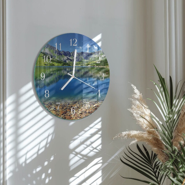 Horloge ronde Lac de montagne