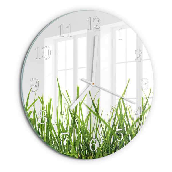 Horloge ronde Herbe
