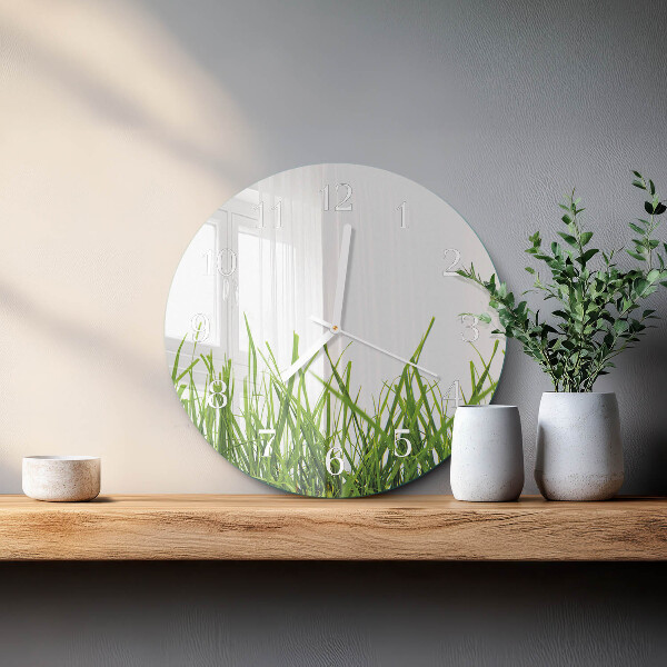 Horloge ronde Herbe