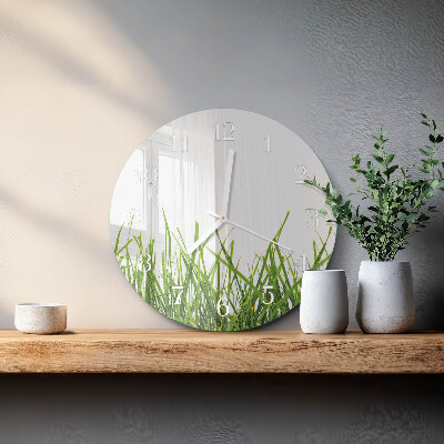 Horloge ronde Herbe