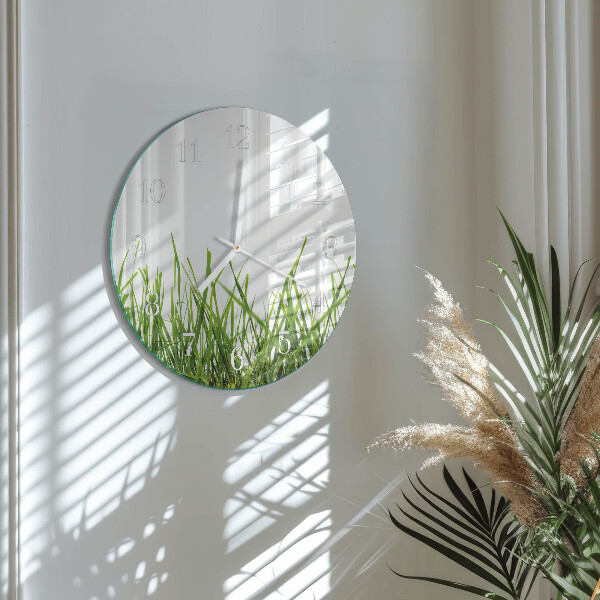 Horloge ronde Herbe