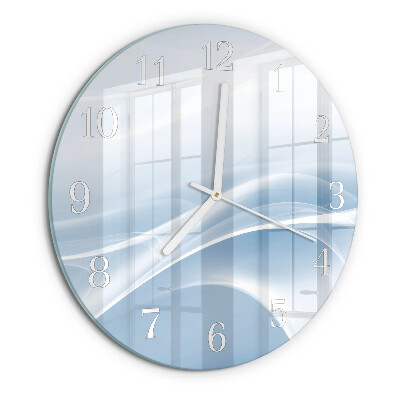 Horloge ronde Lignes abstraites