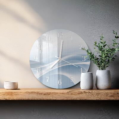 Horloge ronde Lignes abstraites
