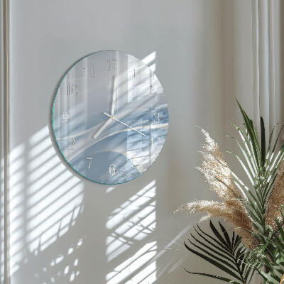 Horloge ronde Lignes abstraites