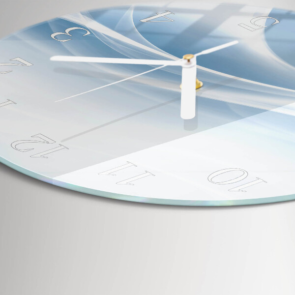 Horloge ronde Lignes abstraites