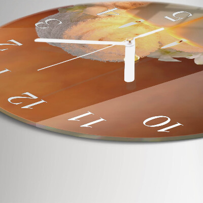 Horloge ronde Bougies de spa