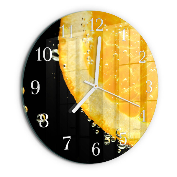 Horloge ronde Citrique