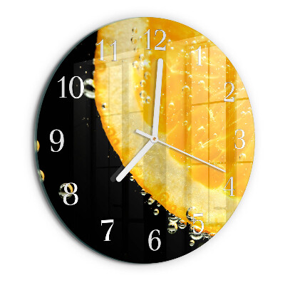 Horloge ronde Citrique