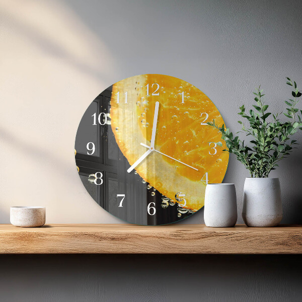 Horloge ronde Citrique