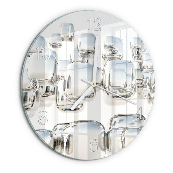 Horloge ronde Cube 3D