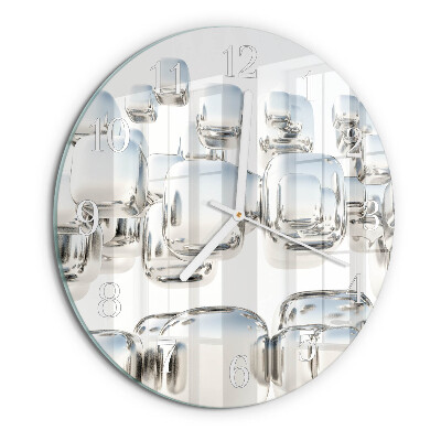 Horloge ronde Cube 3D