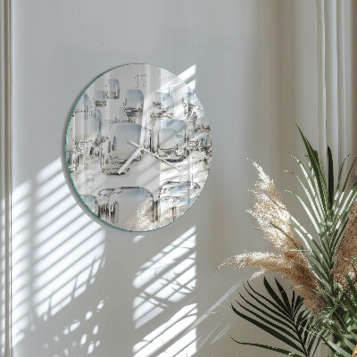 Horloge ronde Cube 3D