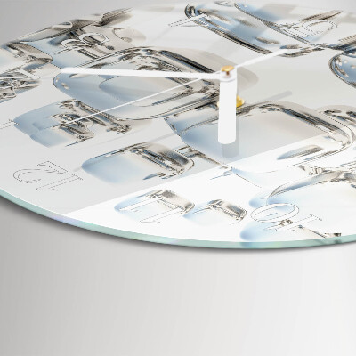 Horloge ronde Cube 3D