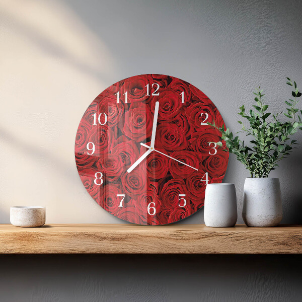Horloge ronde Roses