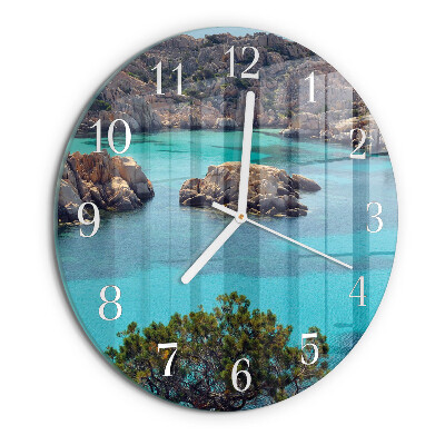 Horloge ronde Paysage marin