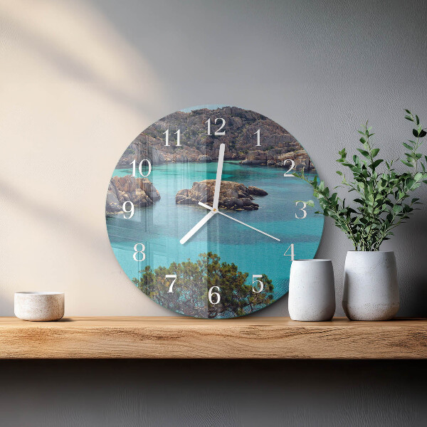 Horloge ronde Paysage marin