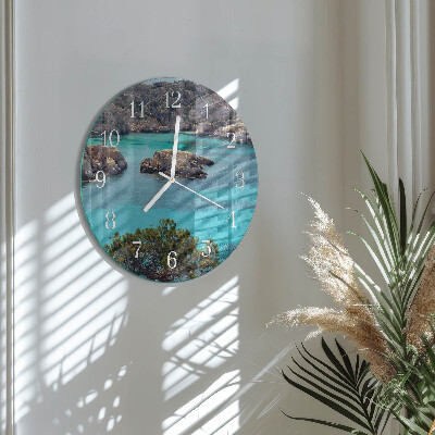 Horloge ronde Paysage marin