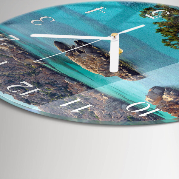 Horloge ronde Paysage marin
