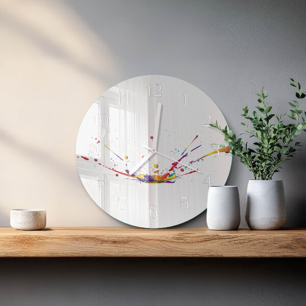 Horloge ronde Taches