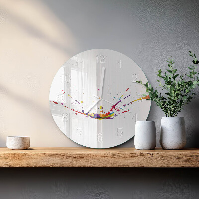 Horloge ronde Taches