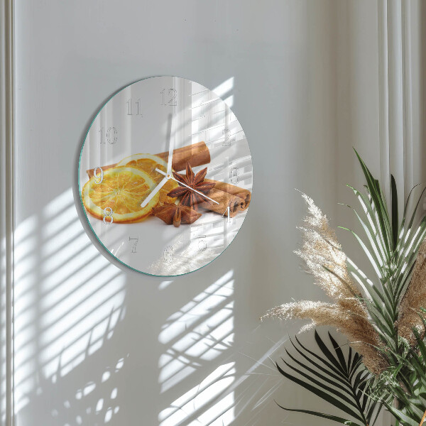 Horloge ronde Vanille au citron